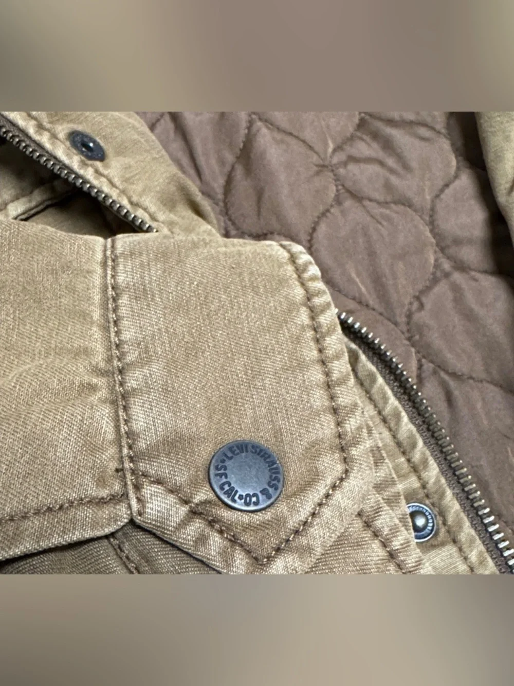 Levi’s Canvas Military Field Jacket XL | Quilted Insulated Workwear Utility Coat